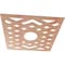 Ekena Millwork Chevron Wood Fretwork Pierced Ceiling Medallion, Cherry, 38"OD x 9 7/8"ID x 1/4"T CMWP38X38X0250CHCH - alternate 2
